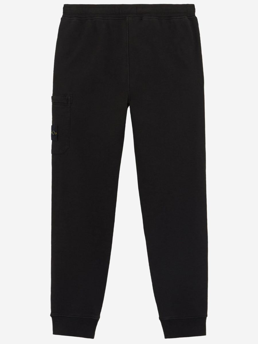 Logo Cotton Trousers For Boys Black
