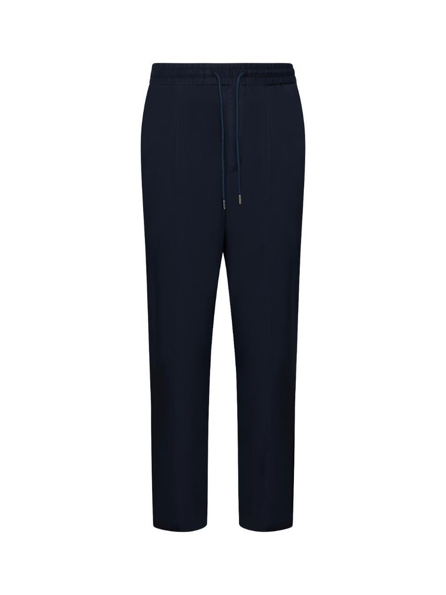 Mens Trousers Navy Blue