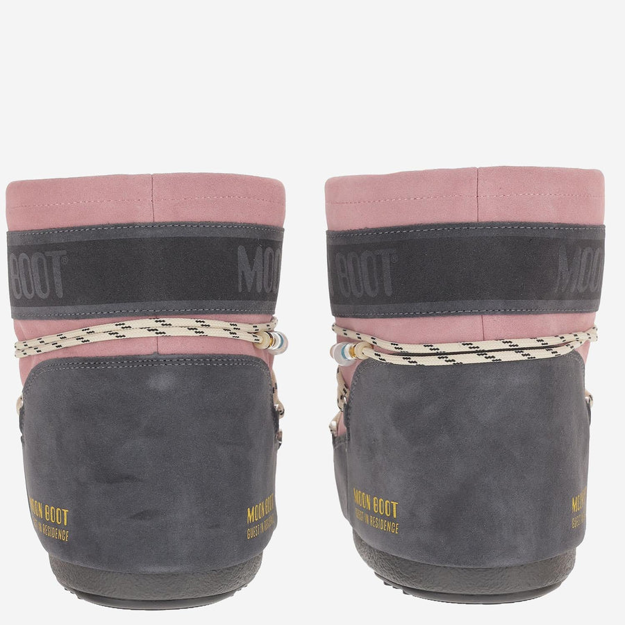 Icon Low Boots Grey Leather