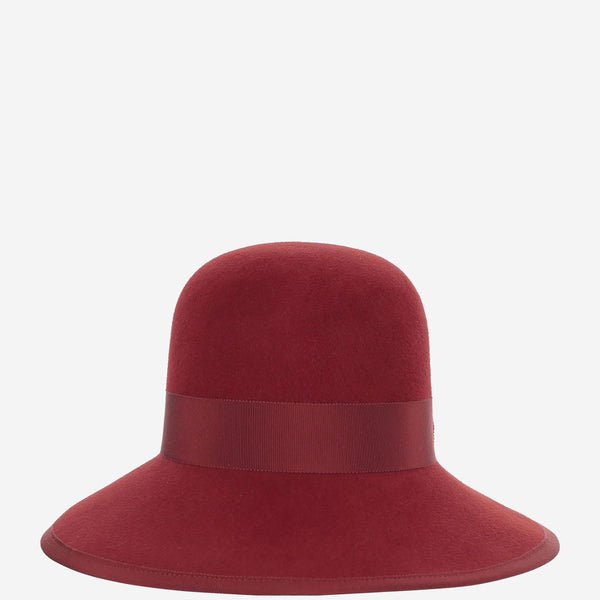 Vlogo Signature Rabbit Felt Hat Red