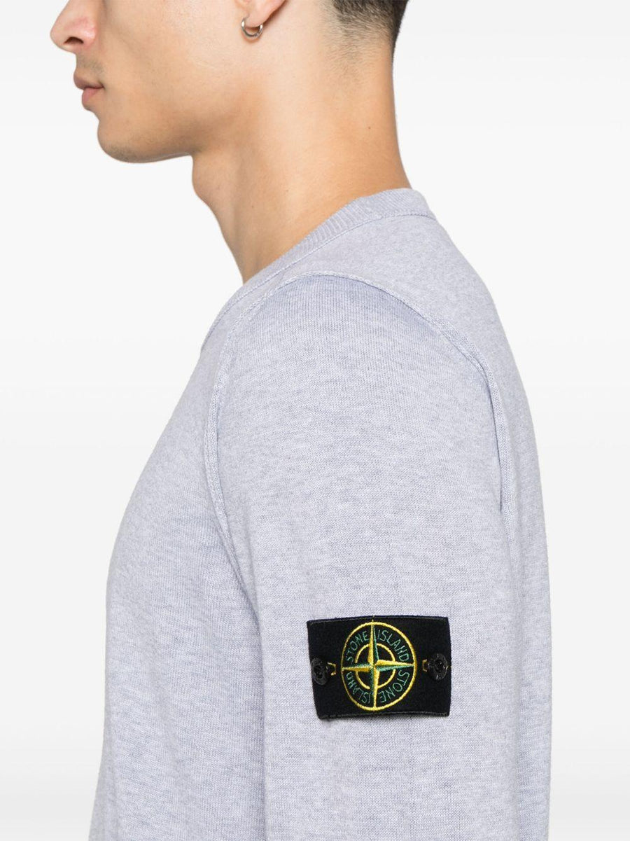 Crewneck Sweater Grey Cotton