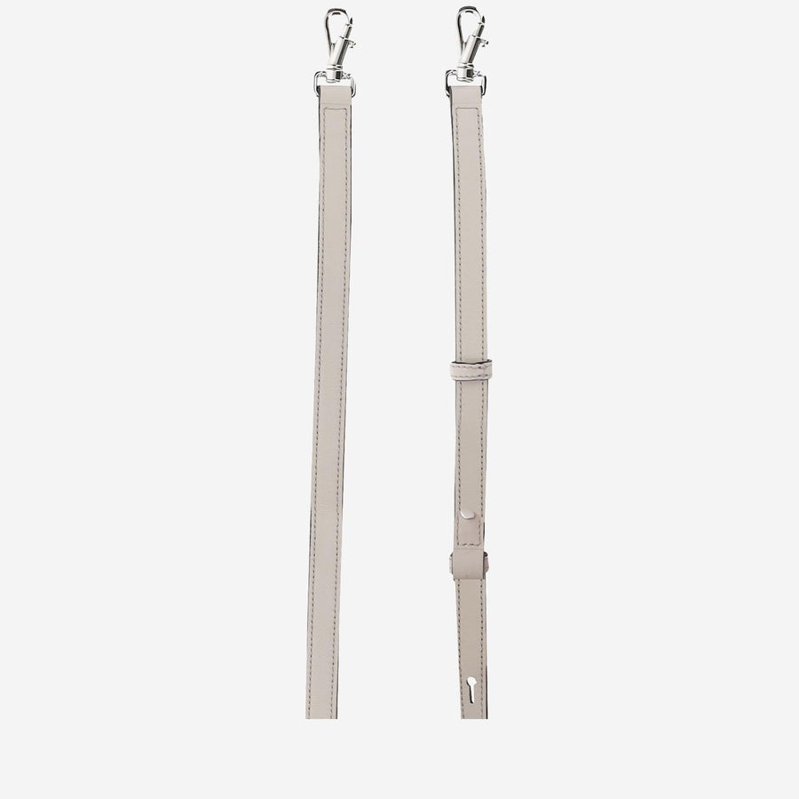 Small Leather Bucket Bag White Calfskin Shoulder