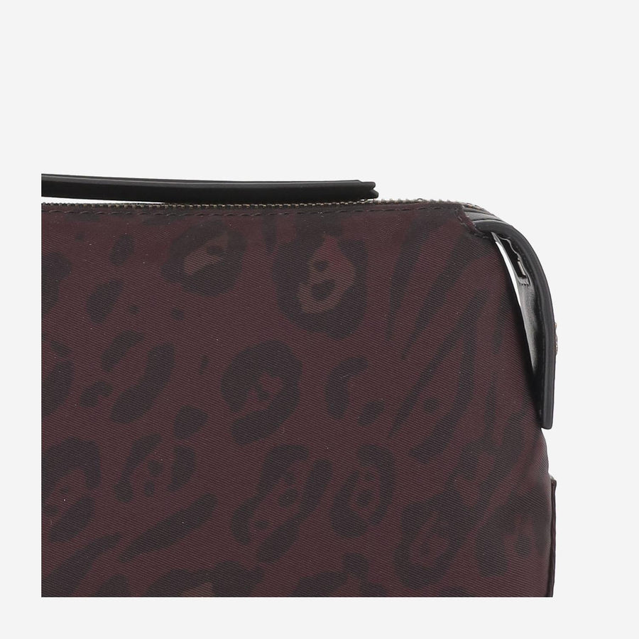 Toiletry Bag With Animal Print Nylon Accessory