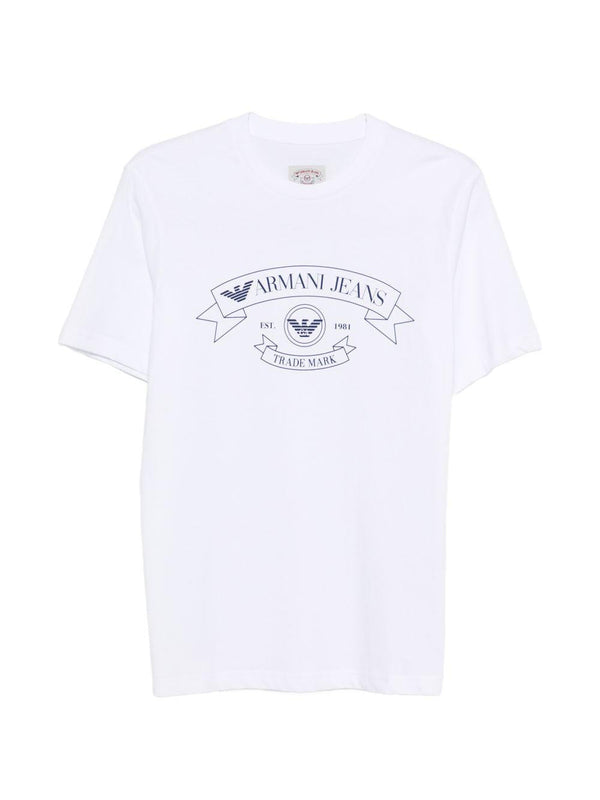 T-Shirt Crewneck White Cotton T-shirts