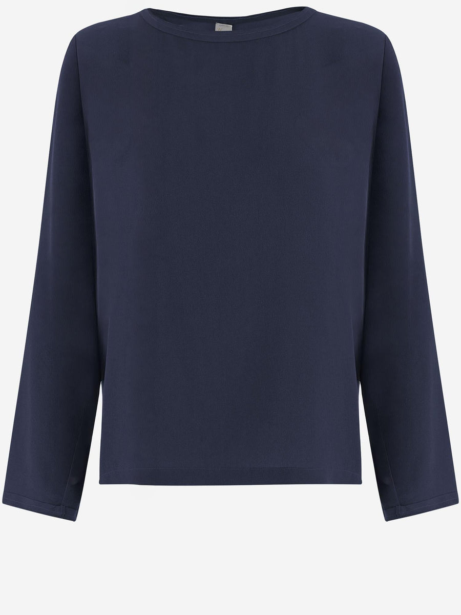 Silk Knit Navy Knitwear