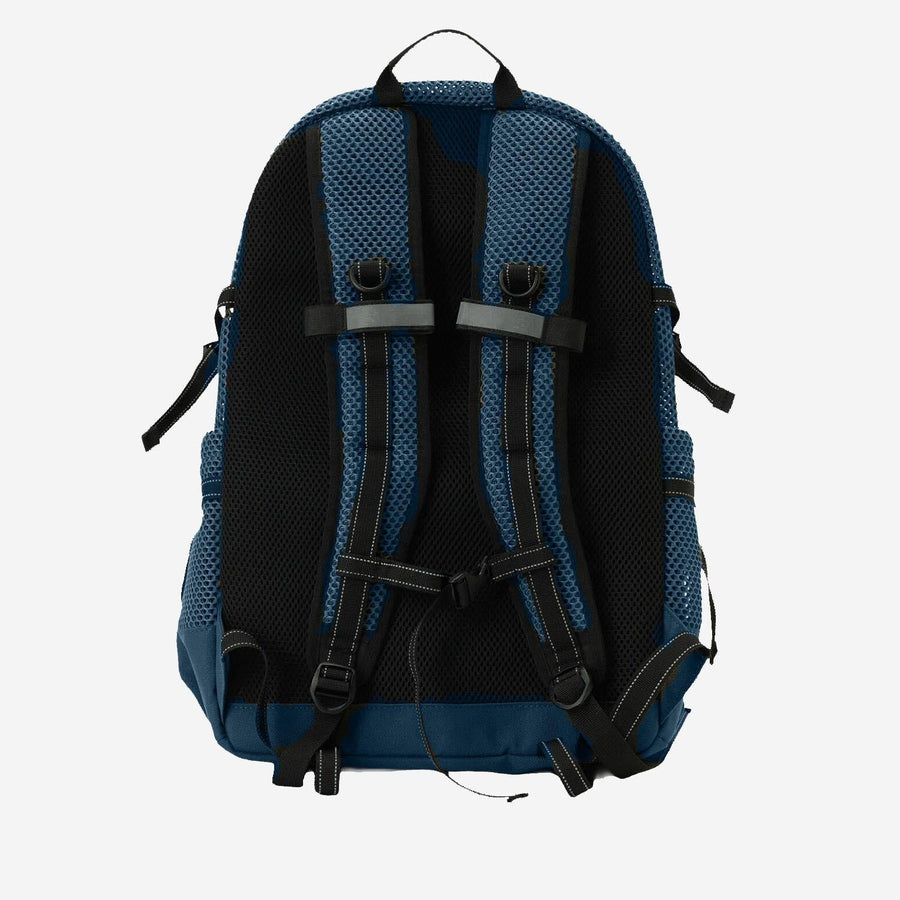 Backpack With Mesh Panels Light Blue Nylon Polyester Backpacks