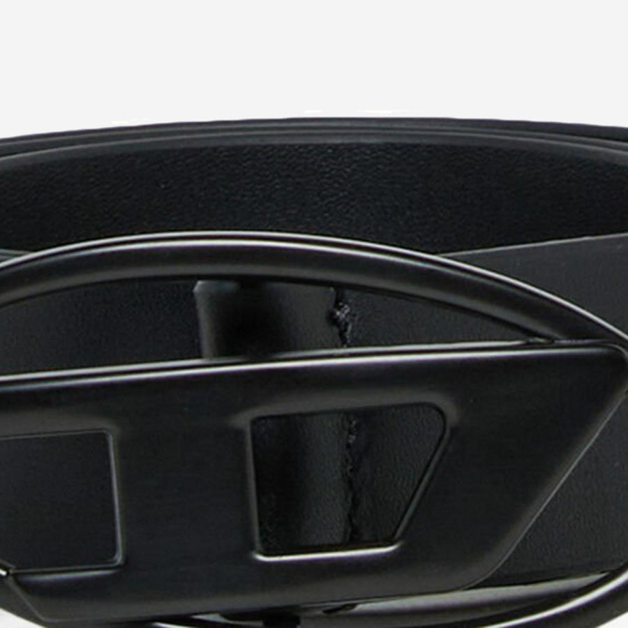 Leather Belt Black & Braces