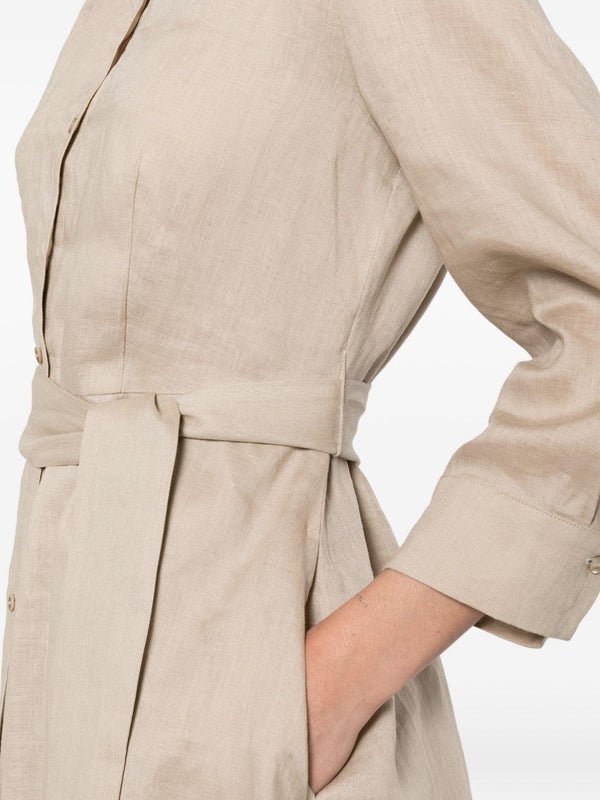 Dress Midi Linen Beige