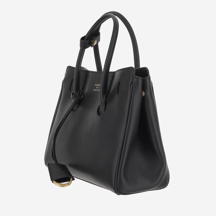 Hampton Mini Carry All Bag Black Domesticated Calf Leather Shoulder