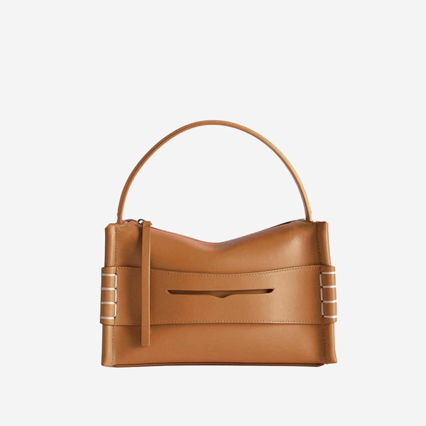 Shoulder Bag Leather Loafer Light Brown