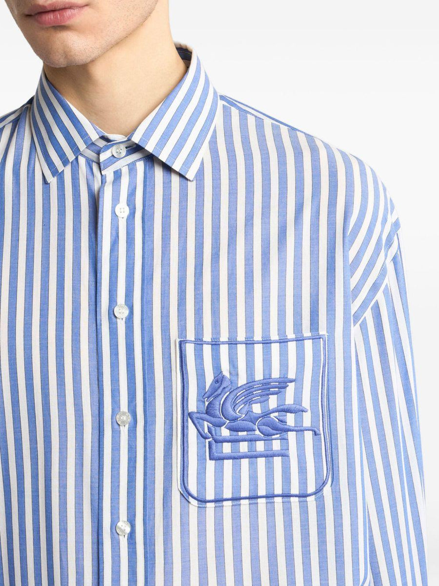 Button-Down Shirt Light Blue Cotton