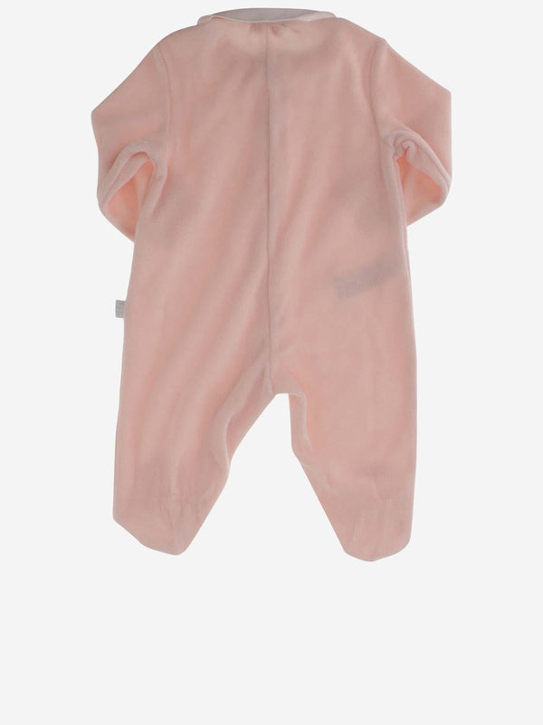 Full-Length Velvet Jumpsuit Pink Main: Cotton Tracksuit Sets
