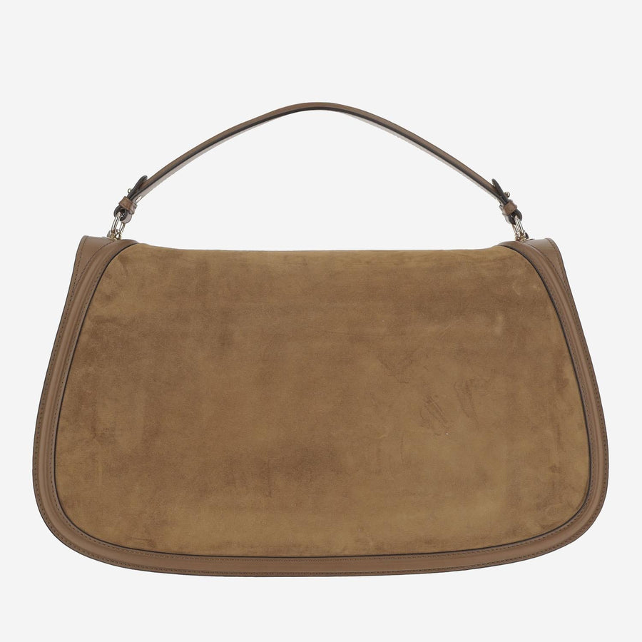 Blondie Handbag Large Size Beige Cotton Handbags