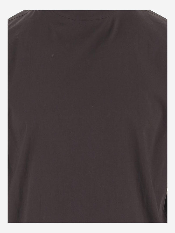 Shirt Stretch Cotton Poplin Dark Brown