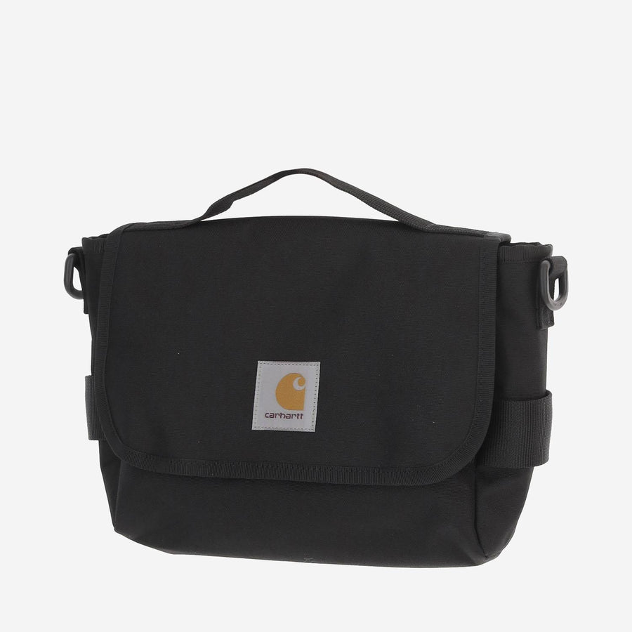 Shoulder Bag Kyle Black Recycled Polyester Canvas
