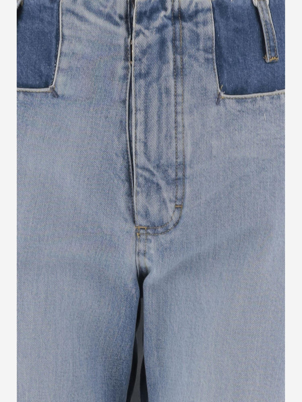 Jeans Two-Tone Light Blue Denim