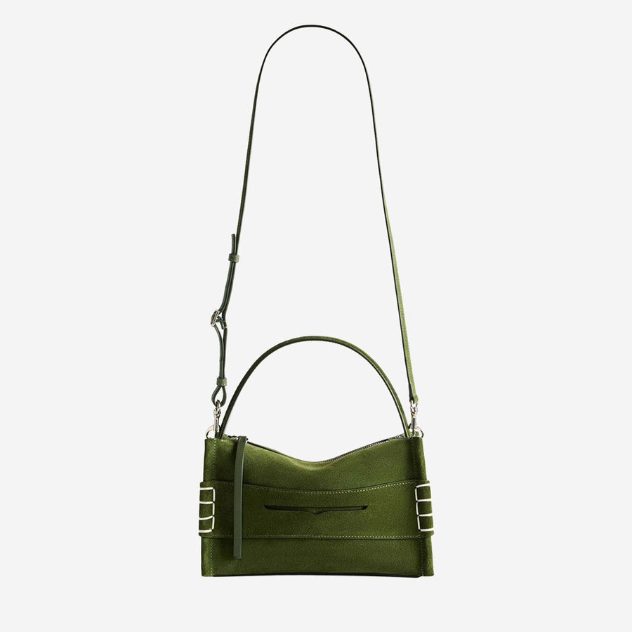 Shoulder Bag Suede Loafer Khaki