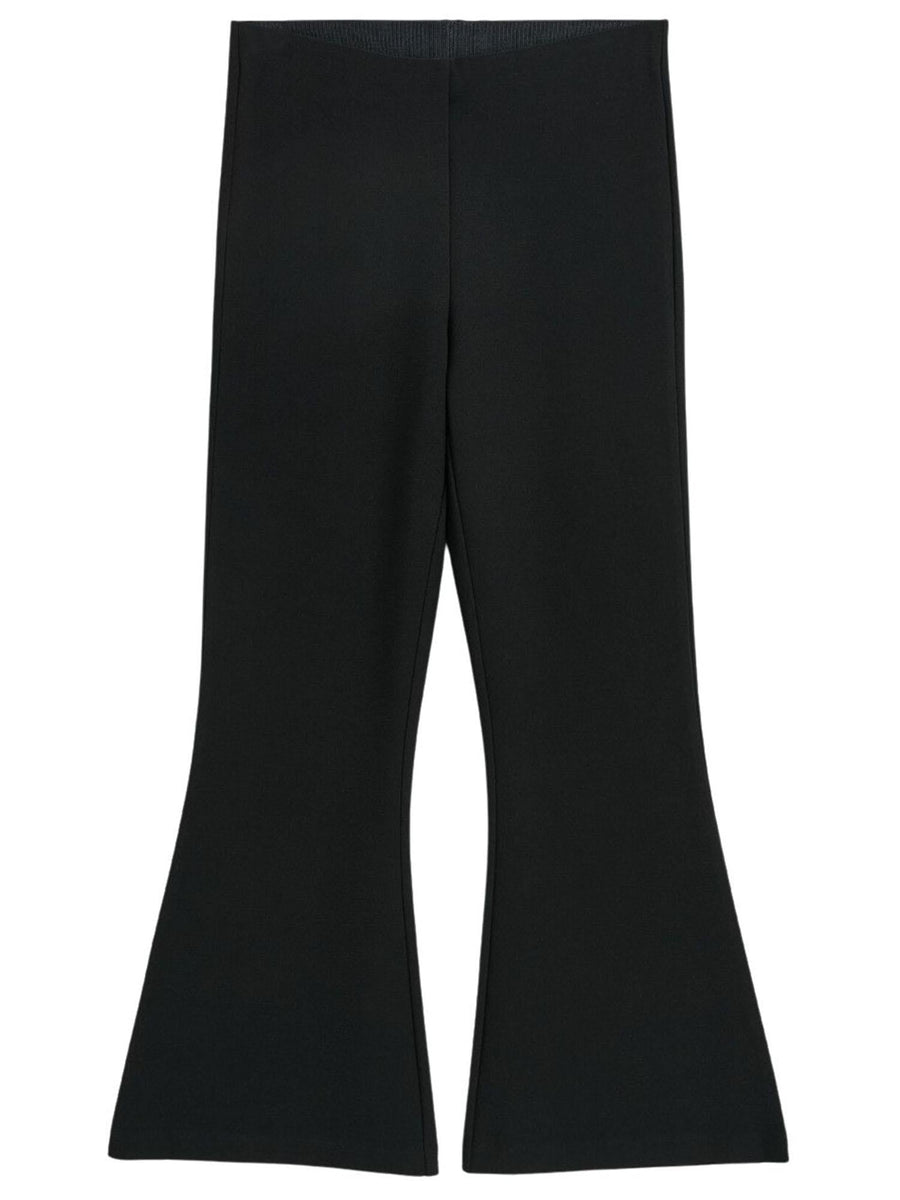Stretch Nylon Pants Black Recycled Polyester Trousers