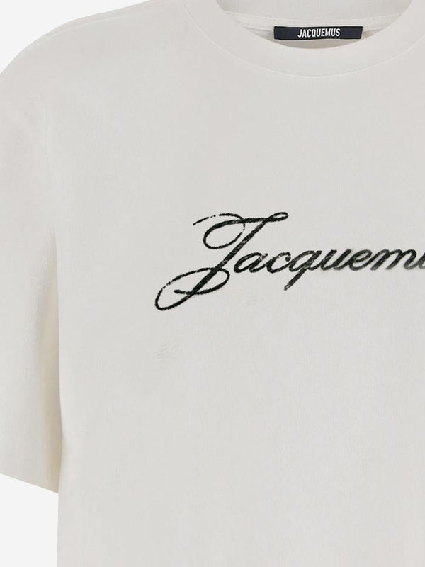 Cotton T-Shirt With Logo — White T-shirts