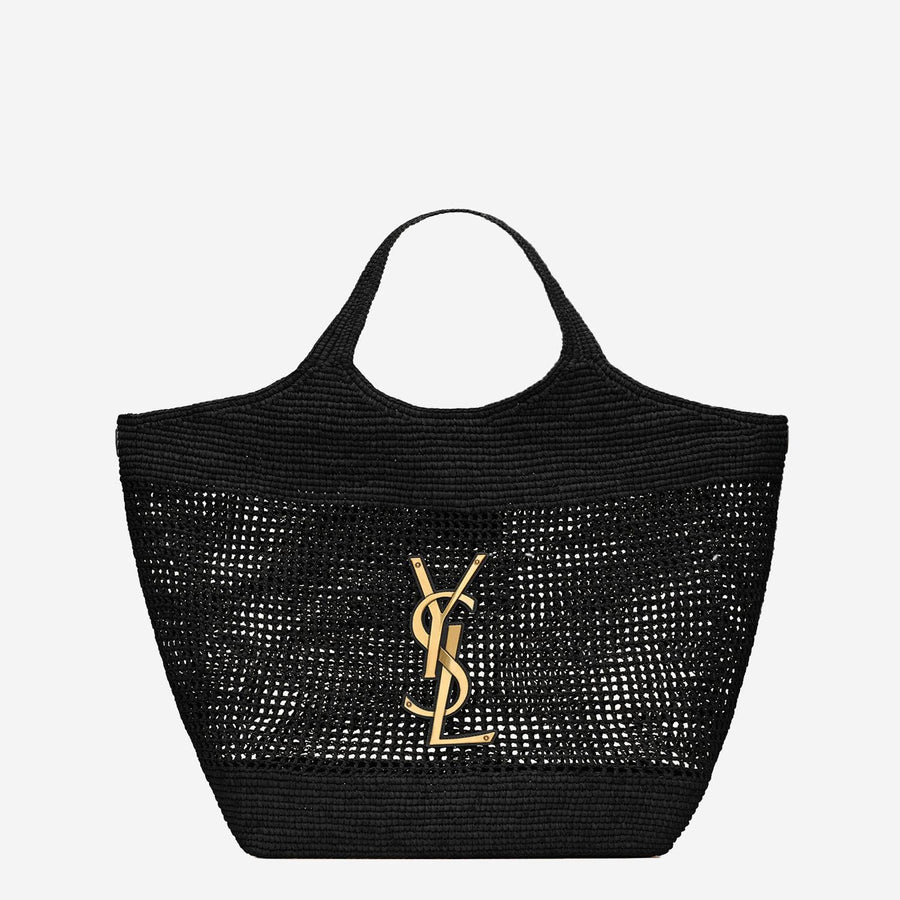 Tote Bag Icare Raffia Black