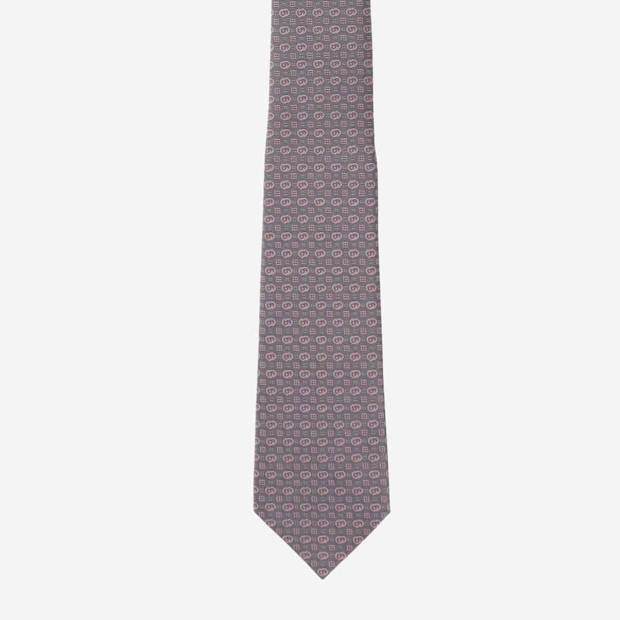 Silk Tie Jacquard Gg Cross Multicolour Ties & Bow