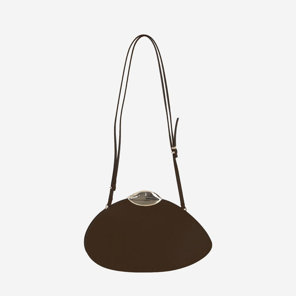 Belle De Jour Leather Shoulder Bag Brown
