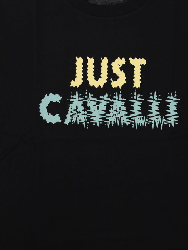Cotton T-Shirt With Logo Black T-shirts