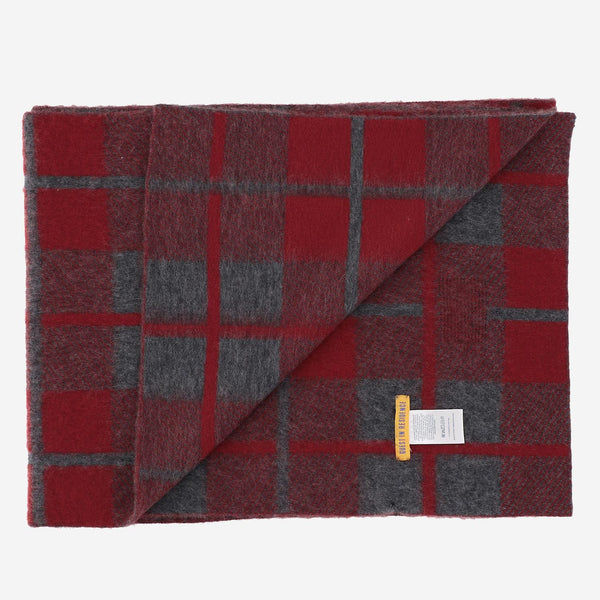 Wool And Cashmere Scarf With Check Pattern