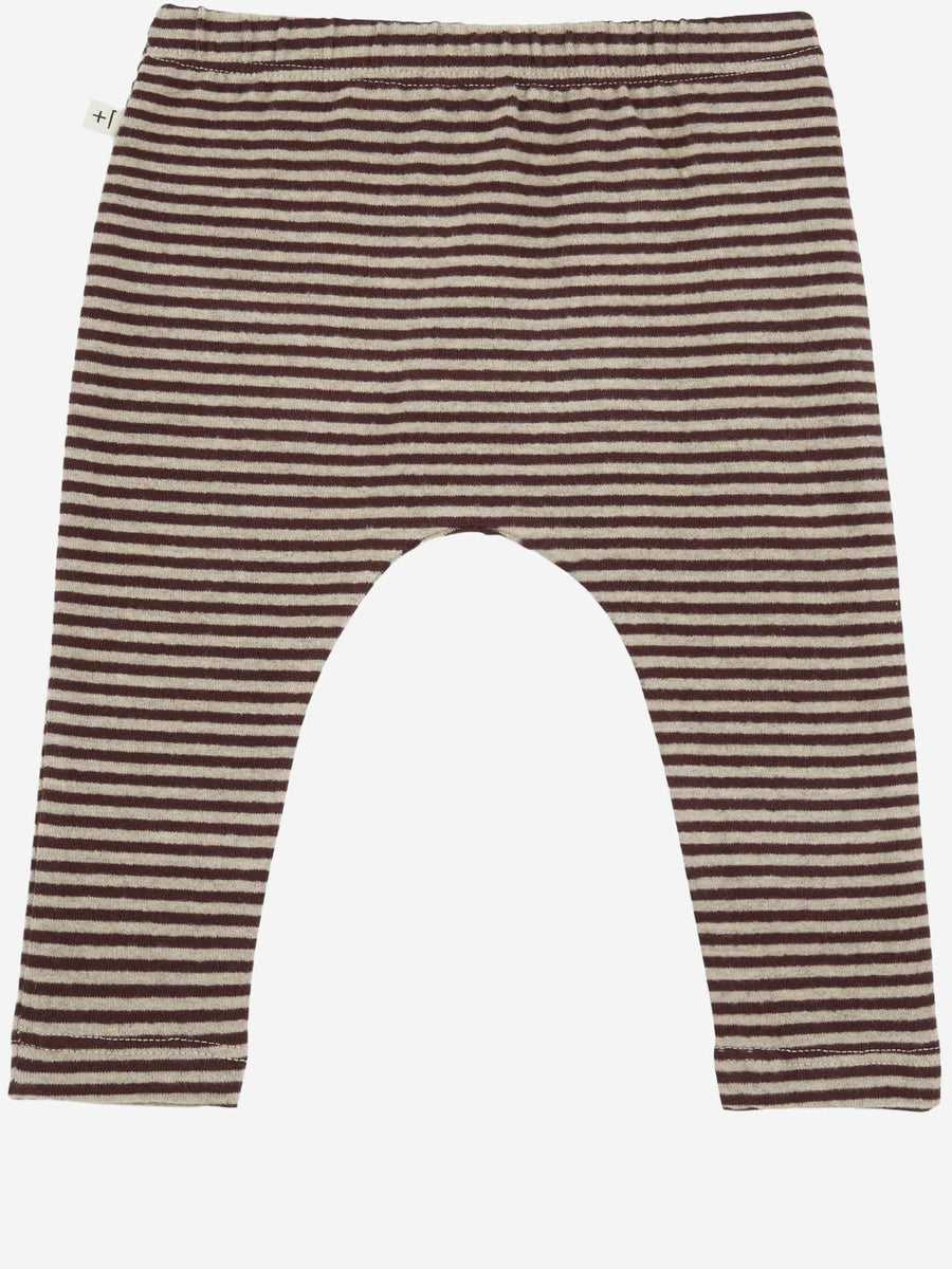 Striped Trousers Stretch Cotton Blend Brown, Beige