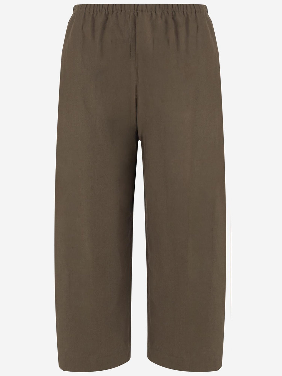 Trousers Wide-Leg Cotton Pinecone