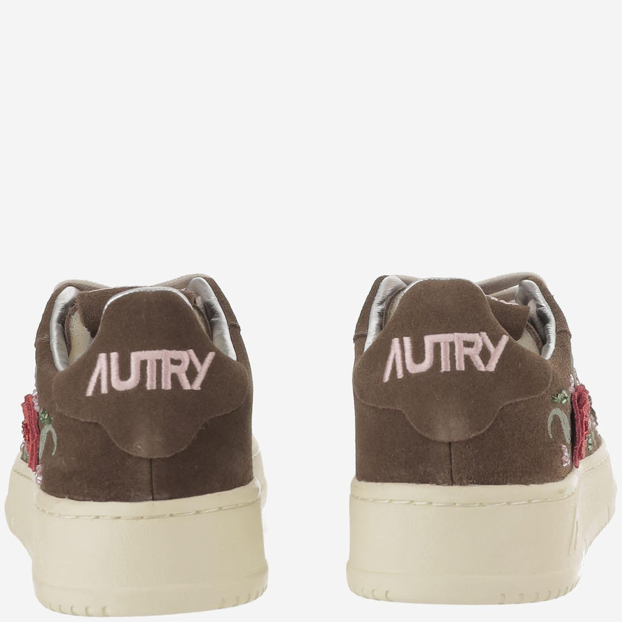 Dallas Low Womens Sneakers Brown Suede Leather Trainers