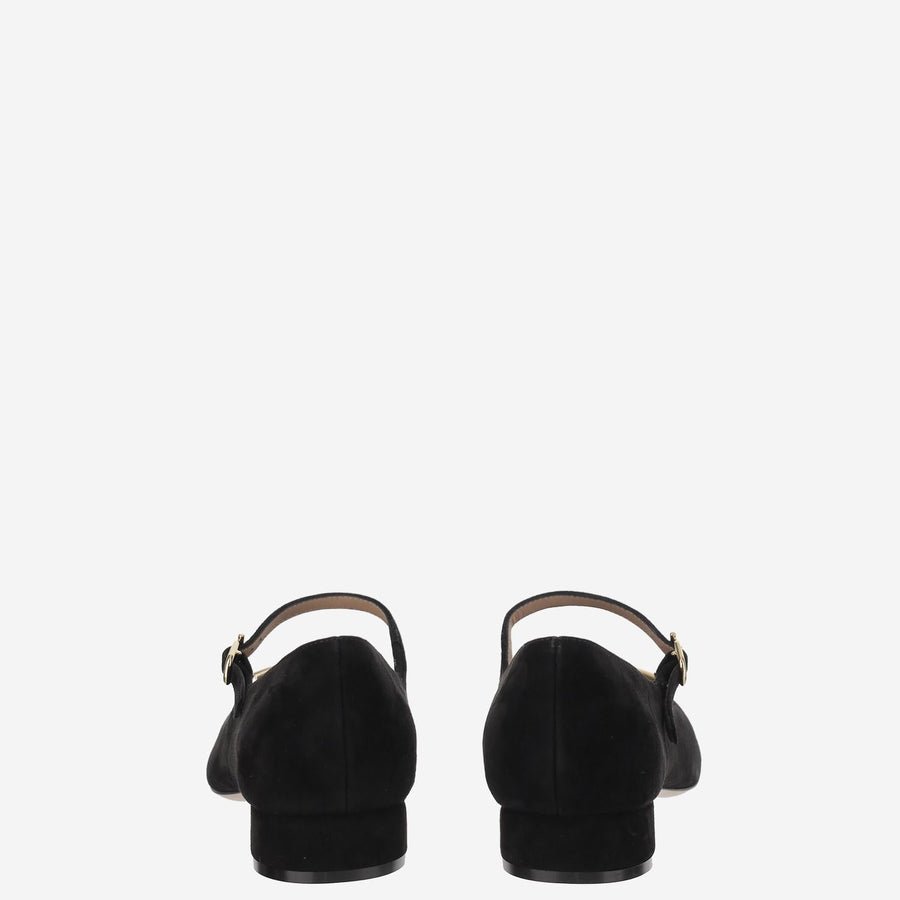 Ballerinas Marry2 Suede Black Upper: Goat Leather Ballerina Shoes