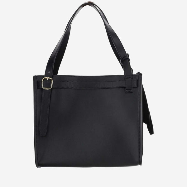 Cabas Leather Handbag Black Handbags