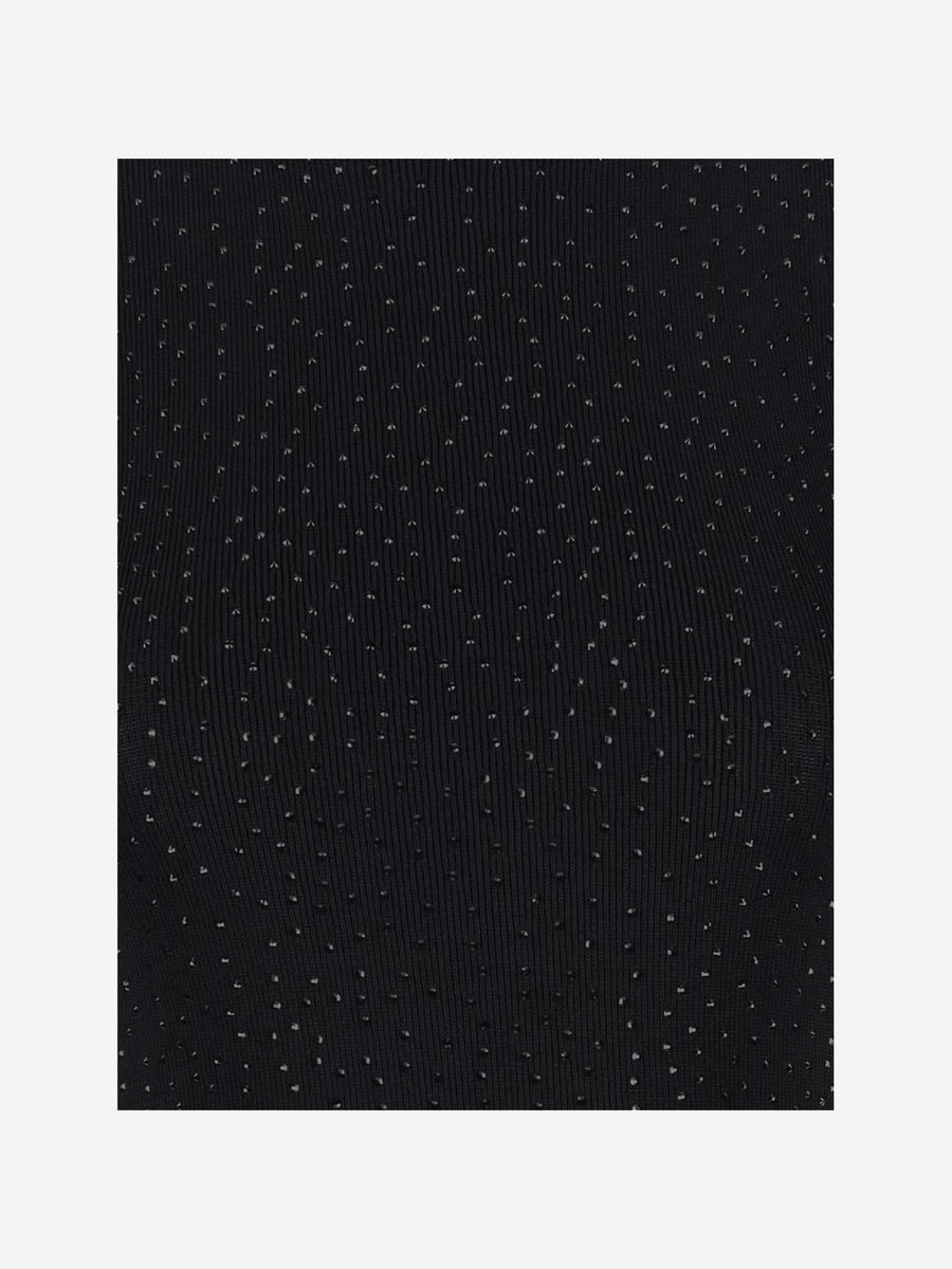 Stretch Viscose Dress Black