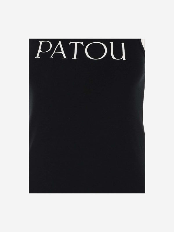 Tank Top Black Cotton