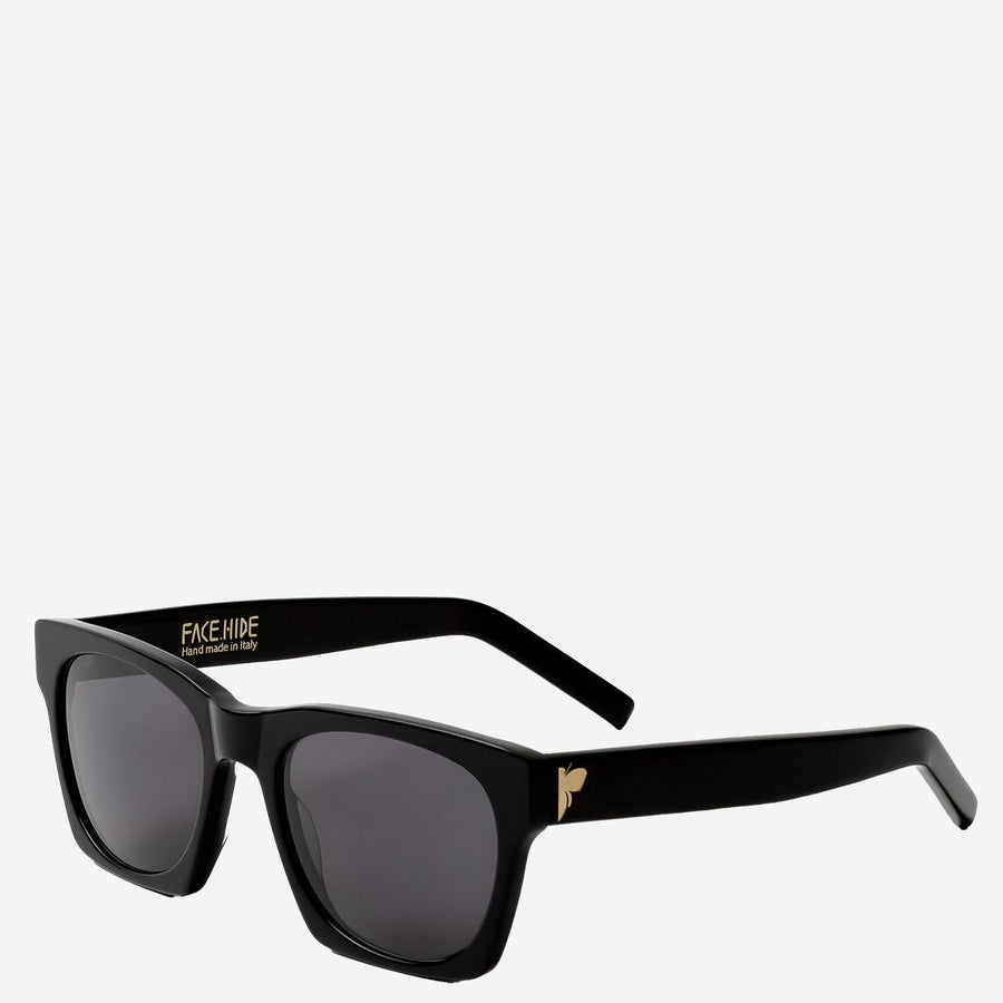 Logo Sunglasses Black Acetate