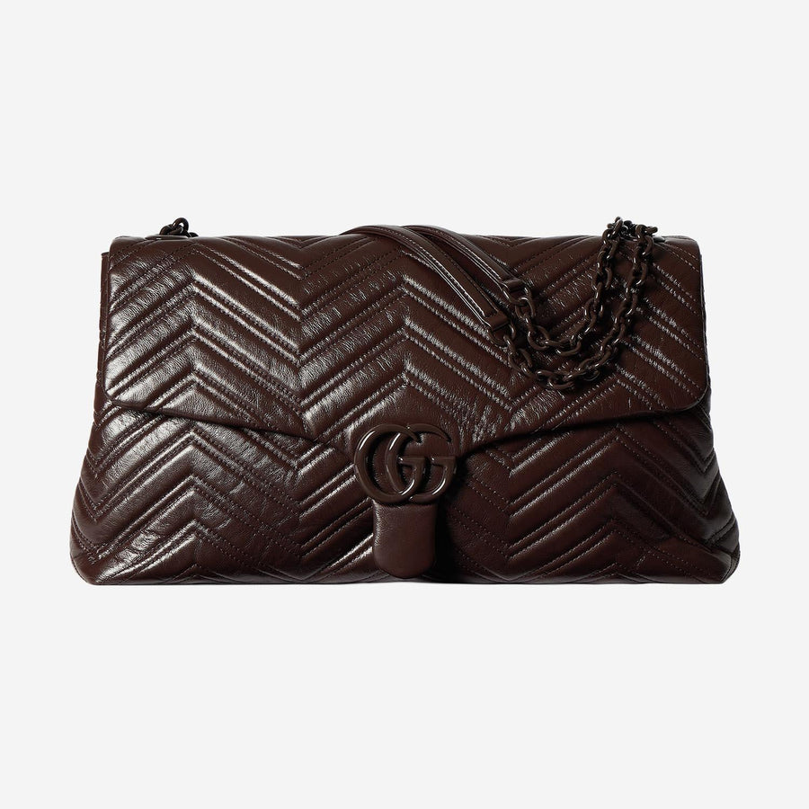 Marmont Shoulder Bag Brown Calfskin