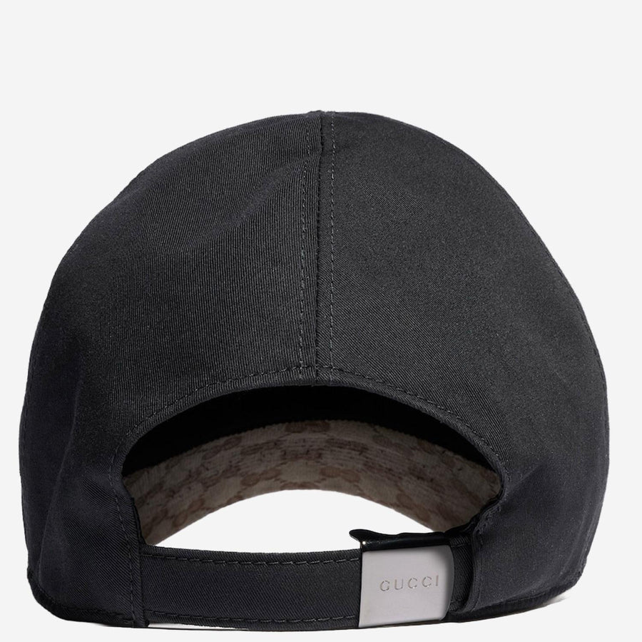 Baseball Cap Cotton-Blend Black Hat