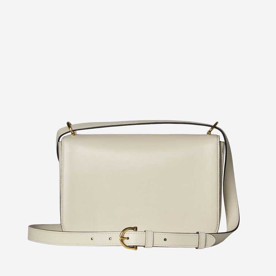 Siena Small Shoulder Bag White Calfskin