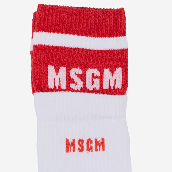 Girls Tights White-Tomato Red White/tomato Cotton & Socks