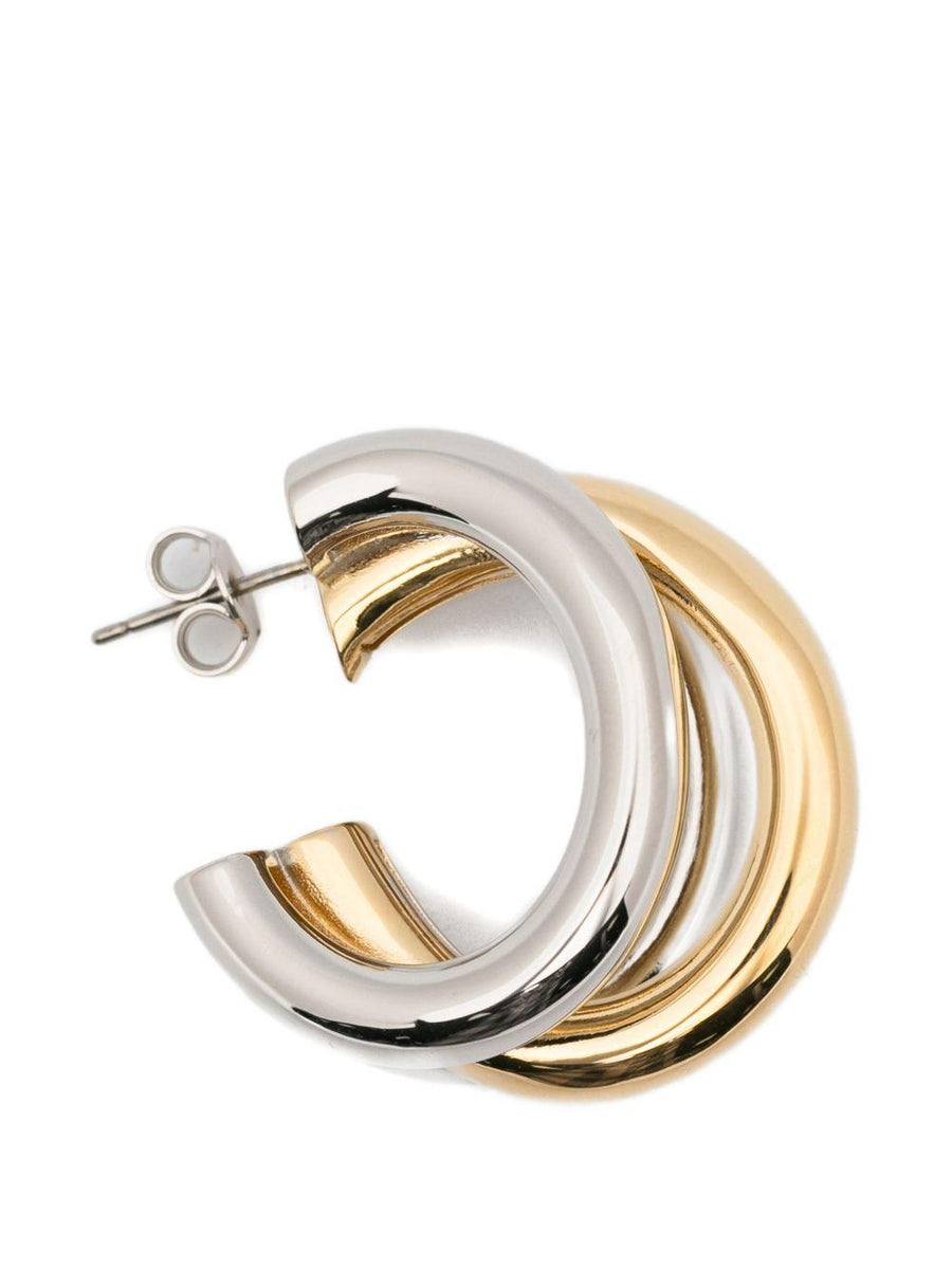 Stud Earrings Silver Brass