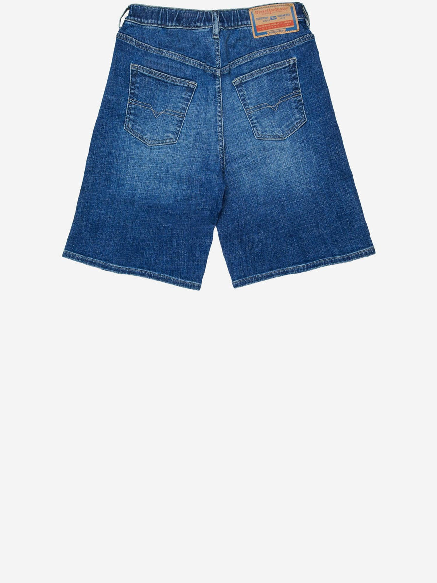 Stretch Cotton Shorts Denim