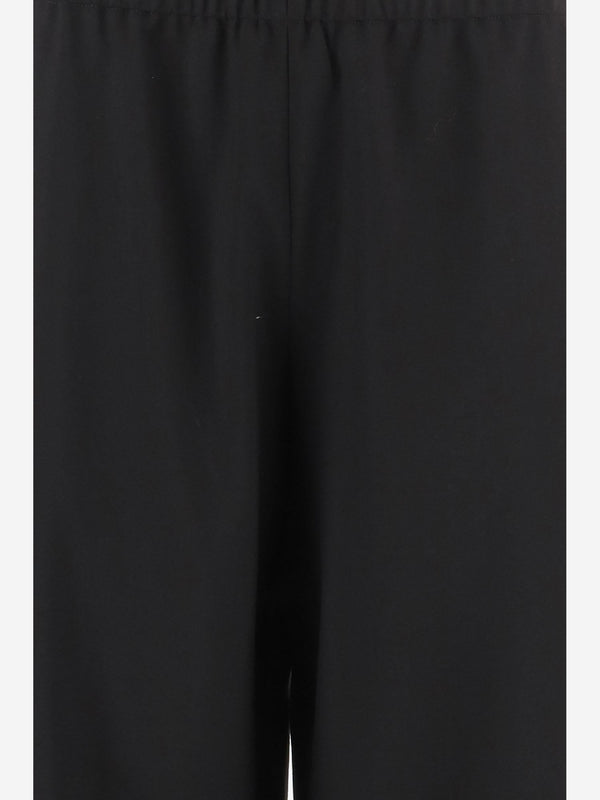 Trousers Wide-Leg Virgin Wool Black