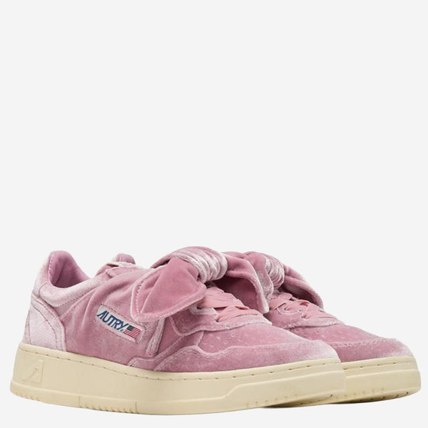 Low Velvet Sneakers Pink (polyester Trainers