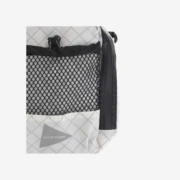 Cross-Body Bag Nylon White Polyester Shoulder