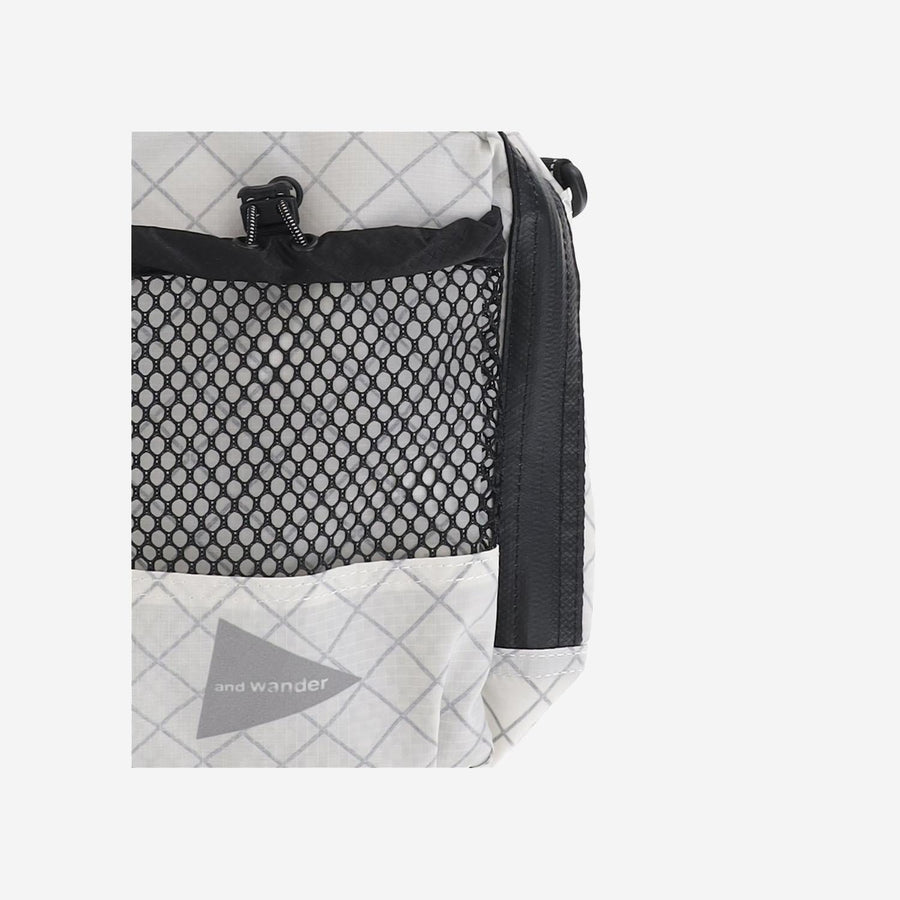 Cross-Body Bag Nylon White Polyester Shoulder