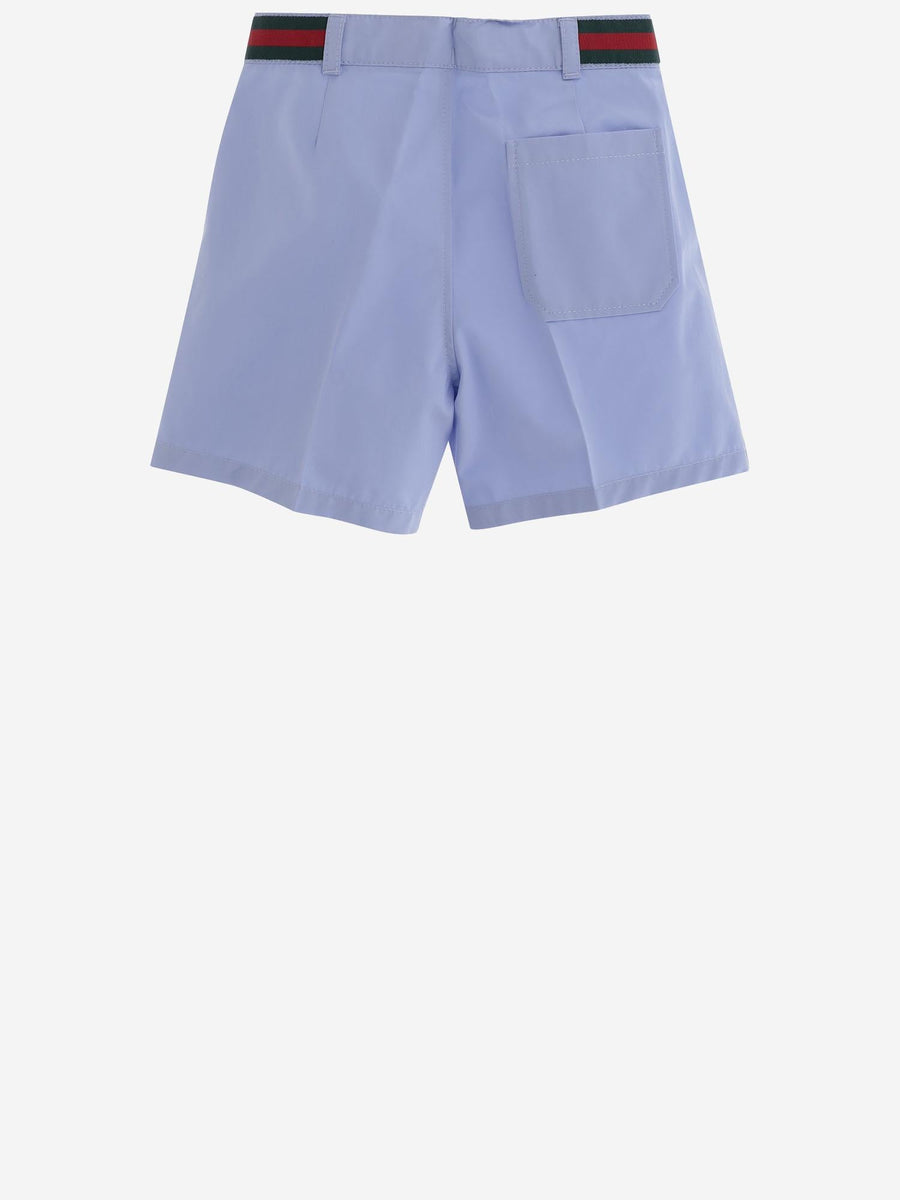 Shorts Cotton Poplin Blue