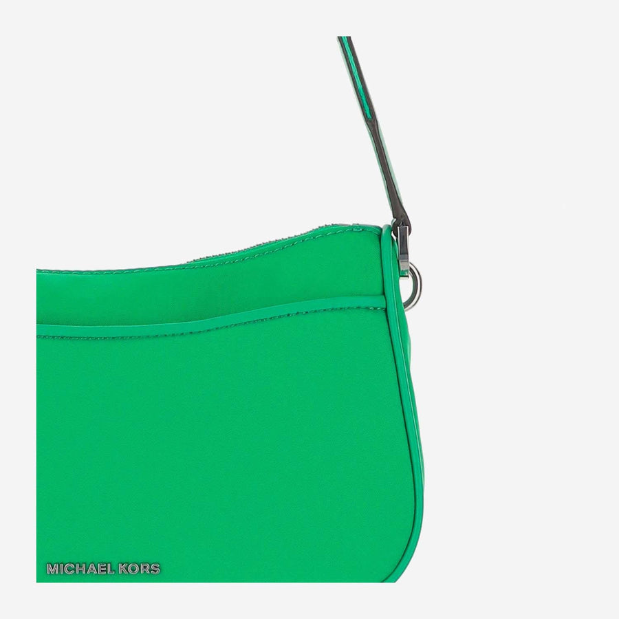 Logo Jet Set Shoulder Bag Green Nylon Satchels & Cross Body
