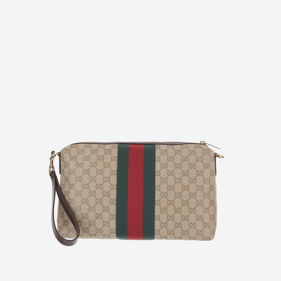 Shoulder Bag Medium Gg Beige Cotton