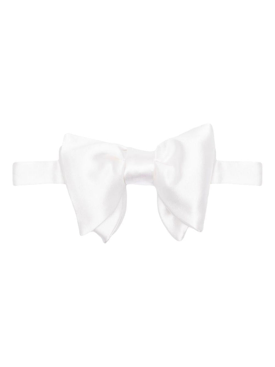 Bow Tie White Silk Ties &